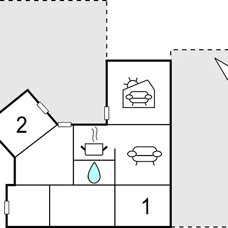Two-bedroom Holiday With Sea View In Frorup *